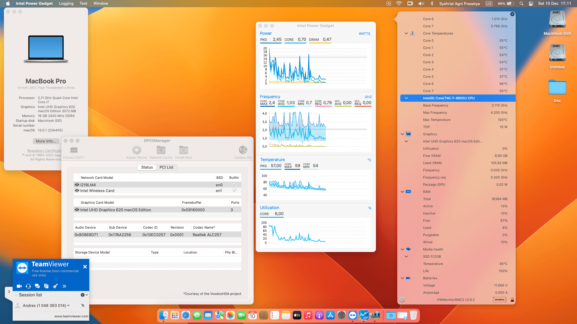 Lenovo Thinkpad X280 2nd Touchscreen [KabyLake R   Intel UHD 620 + PS2]   OpenCore 1
